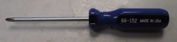 Armstrong 66-152 Phillips #0 Round Shank Screwdriver With Pocket Clip USA