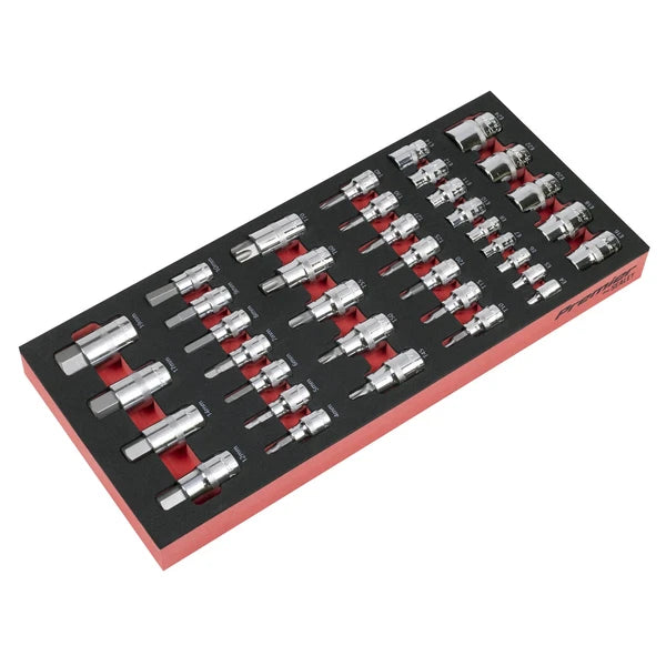Sealey TBT61 Socket Bit Set with Tool Tray 37pc