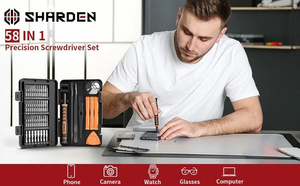 New Precision Screwdriver Kit 58 in 1 with 54 Bits Screwdriver Set Magnetic