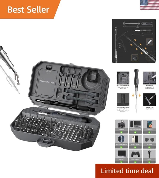 Professional Laptop and Mobile Repair Toolkit - 164pcs Precision Screwdrivers