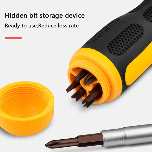 19-in-1 Ratchet Dual-purpose Screwdriver Set Cross Slotted Double-head Manual