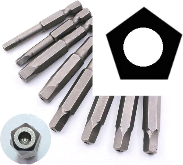 Daman 10Pc Penta plus 5 Sided Security Screwdriver Bit Set