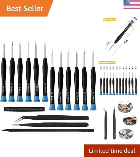 17 PCS Screwdriver Set, Screwdrivers Repair kit With different sizes of Flath...