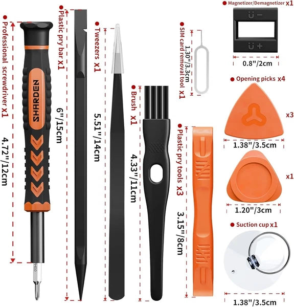 New Precision Screwdriver Kit 58 in 1 with 54 Bits Screwdriver Set Magnetic