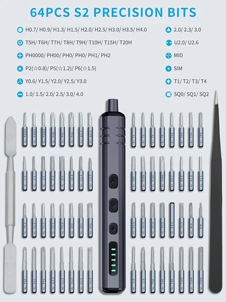 Mini Electric Precision Screwdriver Set 70 in 1 Small Electronic Tool Kit