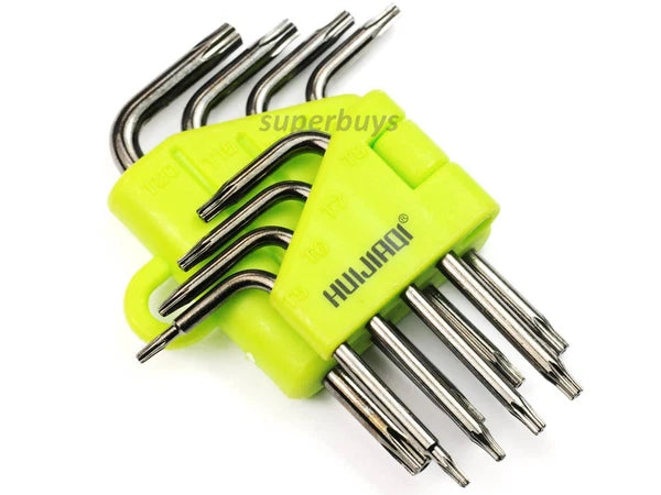 8pcs Set Security Torx Wrench Allen Key T5 T6 T7 T8 T9 T10 T15 T20 Tool Kit