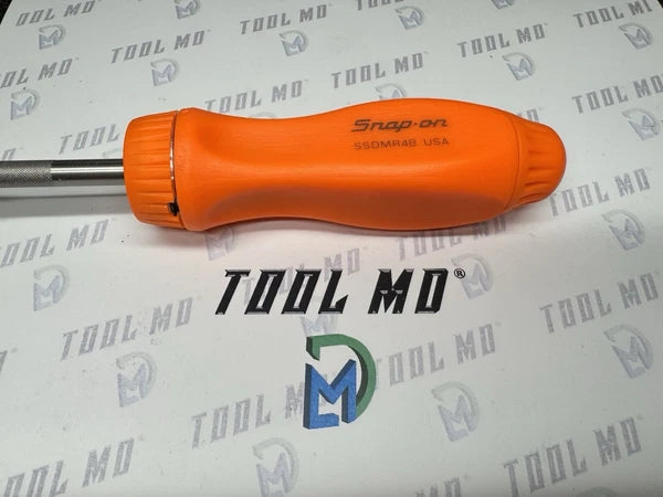 Snap-on Tools USA NEW ORANGE Hard Handle Ratcheting Screwdriver w/Bits SSDMR4B