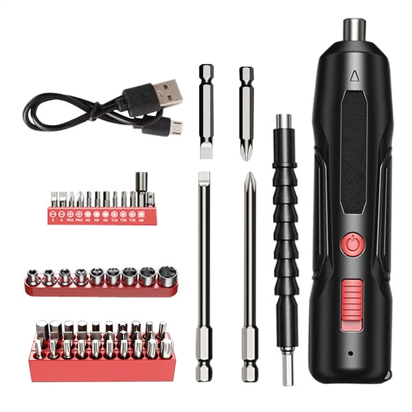 Cordless Screwdriver Set, Electric Screwdriver Battery Electric Combi Screwdrive