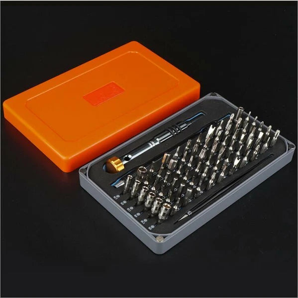 68-in-1 Orange Gray Box Chrome Vanadium Steel Screwdriver Set Precision