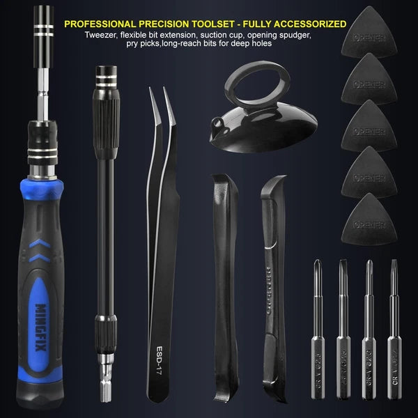 Precision Screwdriver Set with 103 Multi Bits, 115 in 1 Small Magnetic Repair...
