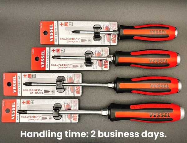 Vessel Megadora 930 JIS Tang-Thru Screwdriver Phillips head Set From Japan