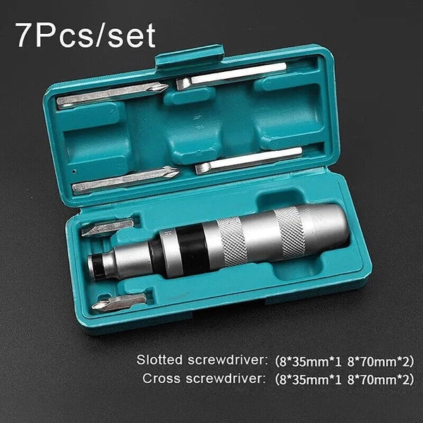 7/8/13Pcs/Impact Screwdriver Knockout Set Chrome Vanadium Steel Screwdriver