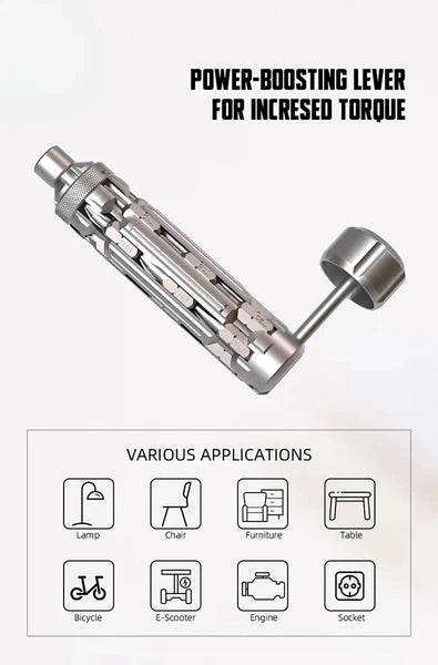 Multi-Function Screwdriver Set with Magnetic Hex Drill Bit Portable Repair Tool