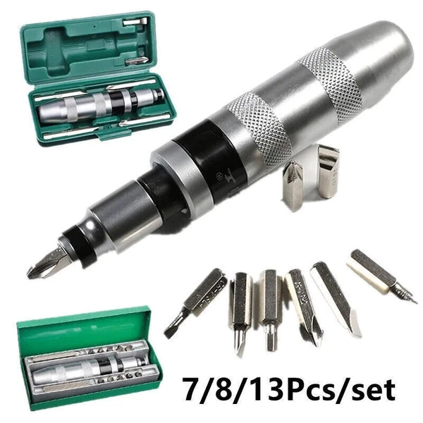 7/8/13Pcs/Impact Screwdriver Knockout Set Chrome Vanadium Steel Screwdriver