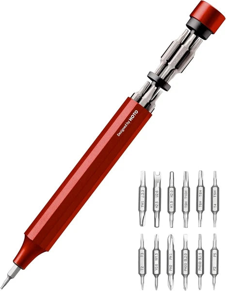 HOTO Precision Screwdriver Set, 24-in-1 Multi-Bit Screwdriver, Mini Hand Set 12