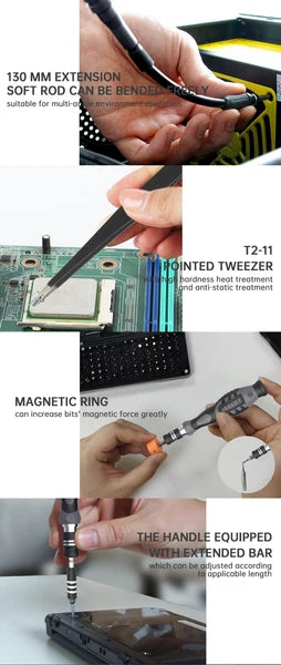 106 IN 1 Screwdriver Set Magnetic Torx Bit Set Screw Driver for Repair Tools