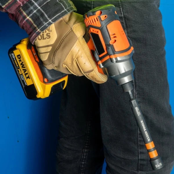 Klein Tools 32950 Ratcheting Impact Nut Driver Set, Magnetic, 6 SAE Sizes